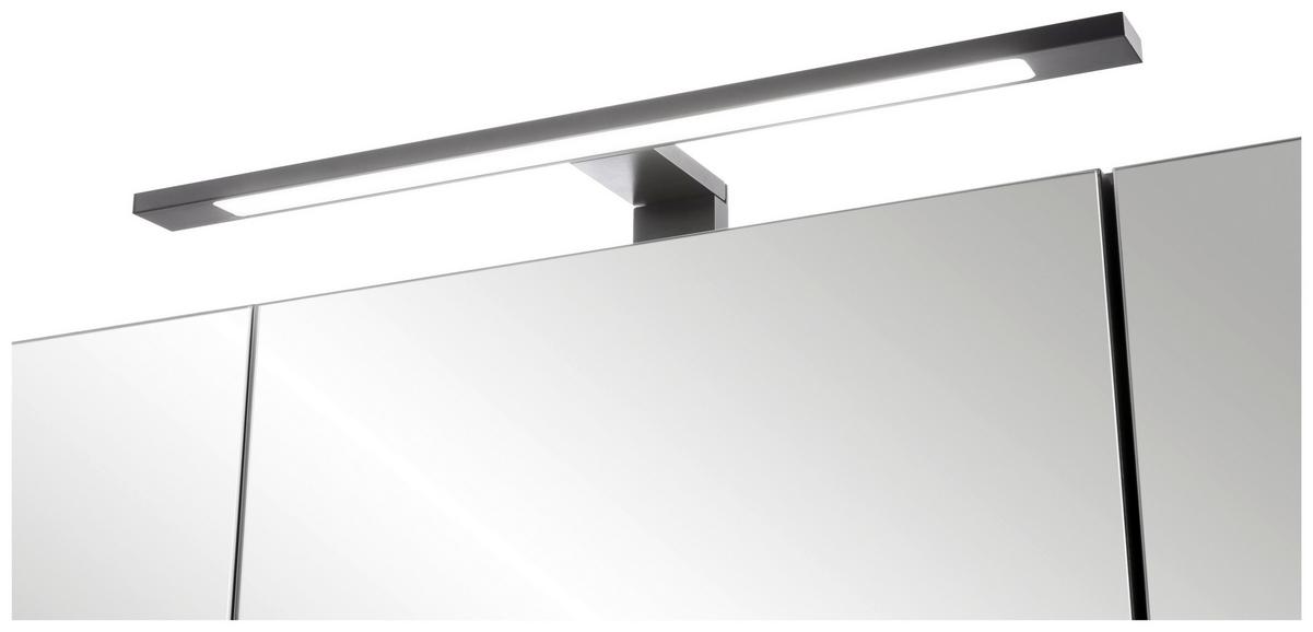 Spiegelschrank Chester + LED Beleuchtung 3 Türen +Steckdose - Eiche Wotan, MODERN, Glas/Holzwerkstoff (60/67,5/20cm) - Held