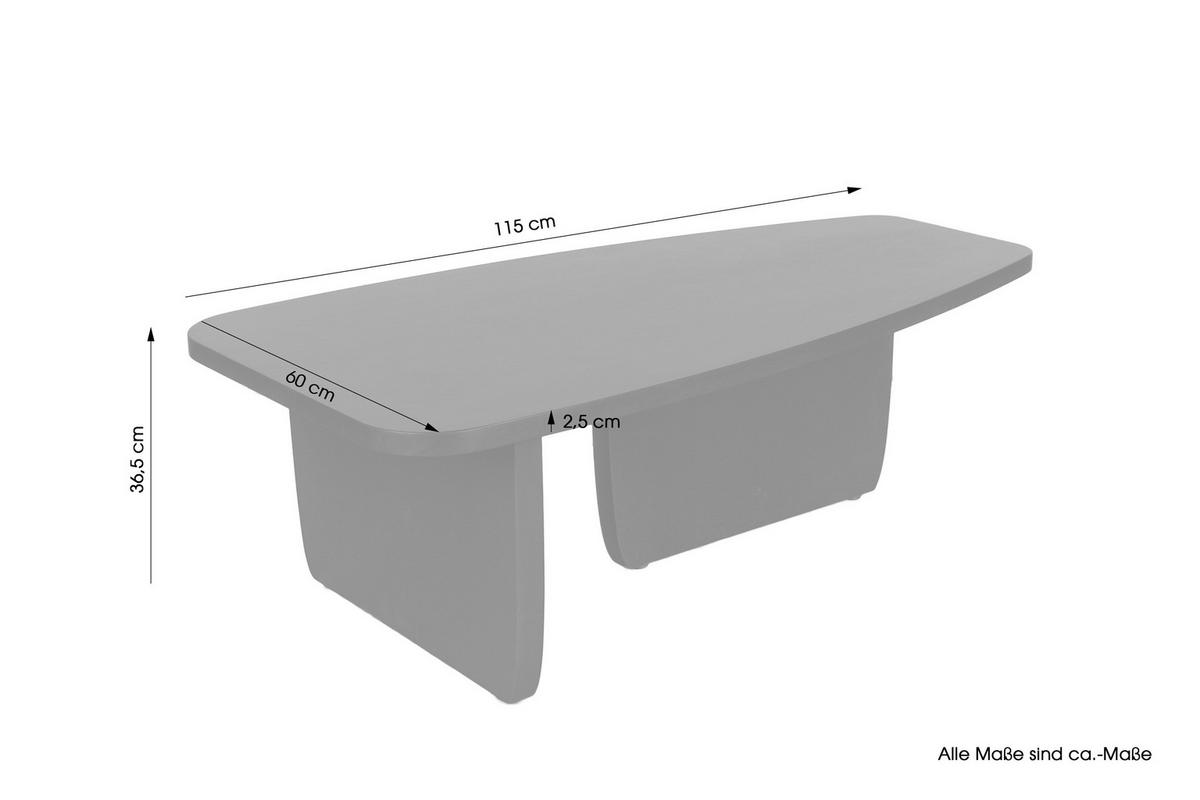 Couchtisch Bolt Schwarz B: 115 Cm - Schwarz, Design, Holz (115/60/36,5cm) - MID.YOU