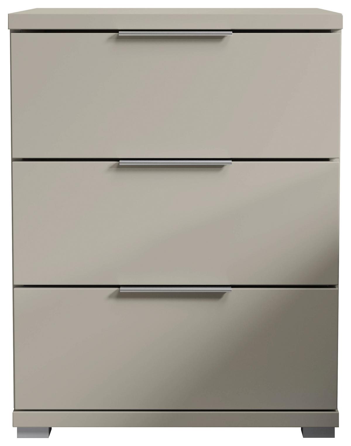 Nachtkästchen Smila 3l K Kaschmir Dekor, B: 46 Cm - Kaschmir/Alufarben, KONVENTIONELL, Holzwerkstoff (46/61/42cm)