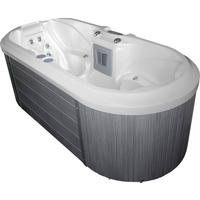 Whirlpool Acryl Como Ec2000 225x78x100 Cm - Braun/Weiß, Design, Kunststoff (225/100/78cm)