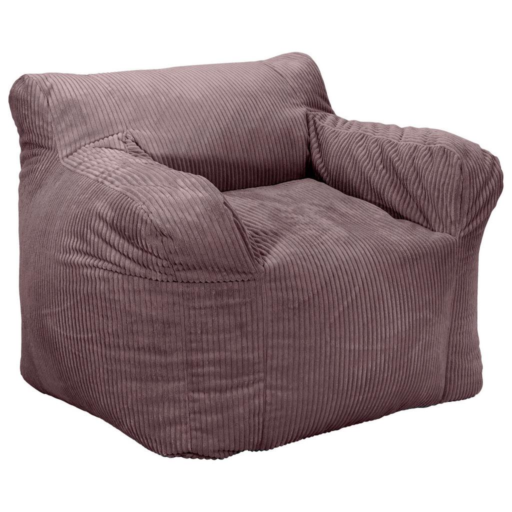 Sitzsack Rivo Cord rosa, Indoor, B: 110cm