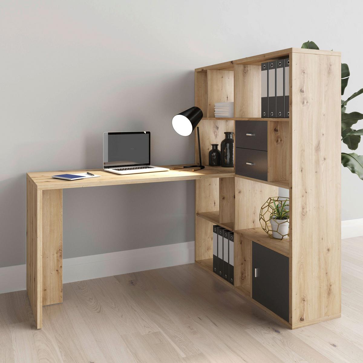 Container Fortuna - Grau, Basics, Holzwerkstoff (34/34/33,4cm) - MID.YOU