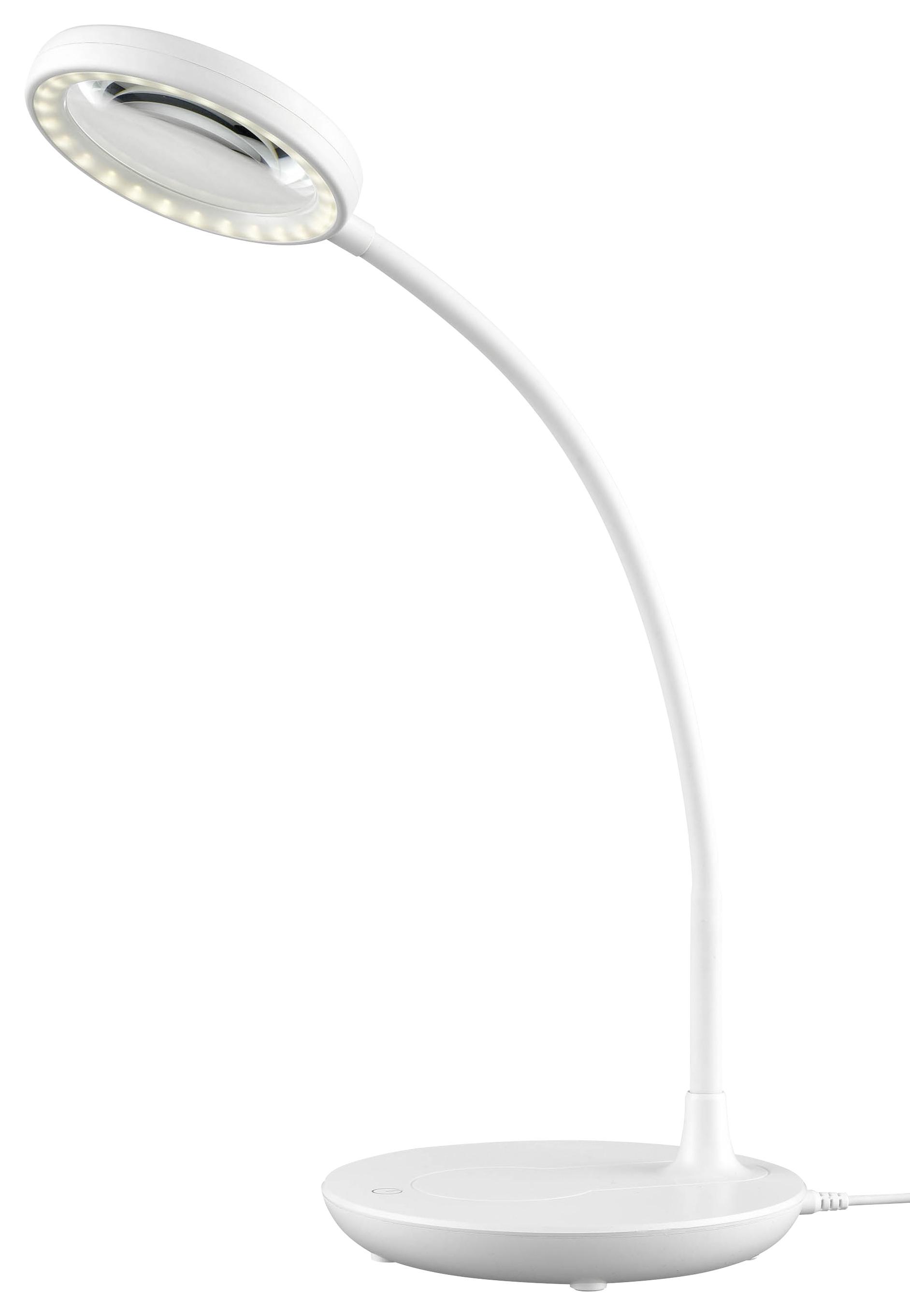 Led Lampa Na Písací Stôl Lupop Max. 5 Watt, V: 52 Cm - biela, Romantický / Vidiecky, plast (28/52cm) - Modern Living