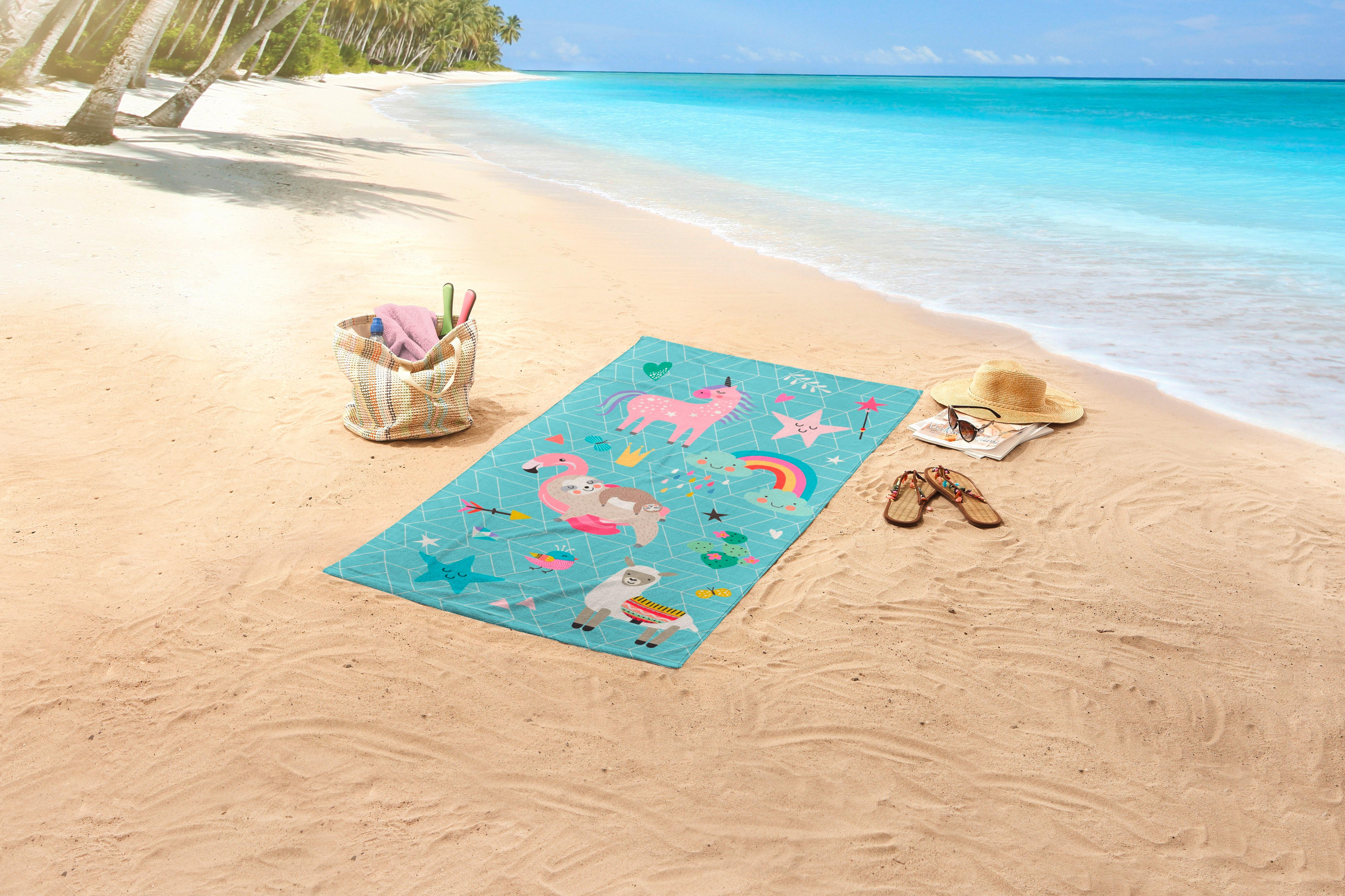 Strandtuch Moody Multicolor 75x150 cm - Multicolor, Trend, Textil (75/150cm)