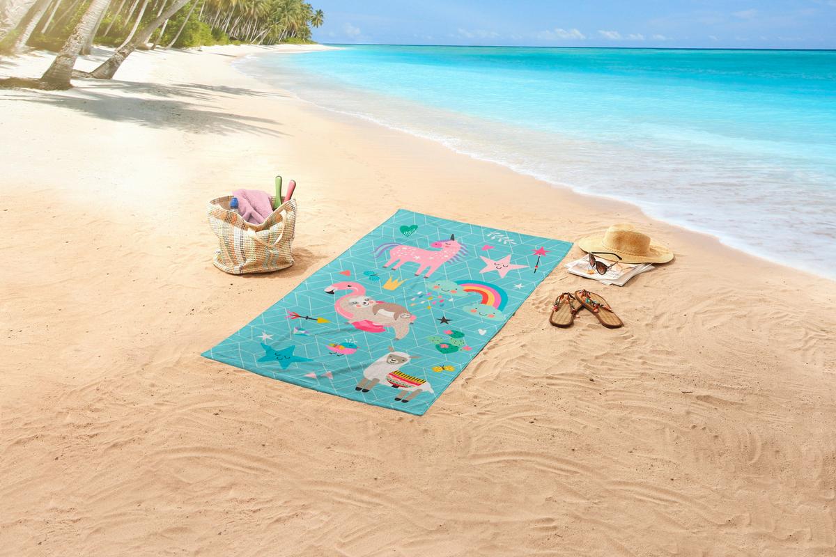 Strandtuch Moody Multicolor 75x150 Cm - Multicolor, Trend, Textil (75/150cm)