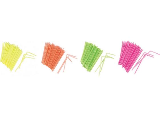 Slamka 225 Stk. 'funky' - oranžová/pink, Konvenčný, plast (21cm) - Mömax modern living Slamka 225 Stk. 'funky' - oranžová/pink, Konvenčný, plast (21cm) - Mömax modern living