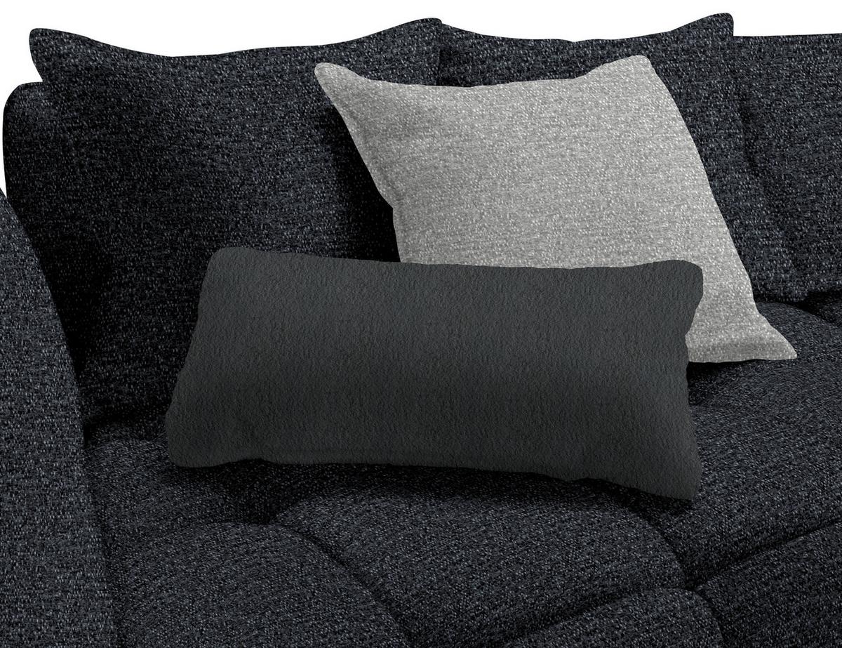 Boxspringová pohovka SOFI, tmavě šedá, světle šedá - šedá/černá, Moderní, textil (294/93/152cm) - Premium Living