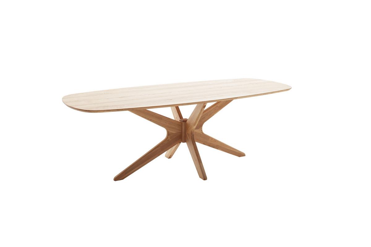 Jídelní stůl Jefferson dub masiv 160cm - divoký dub, Moderní, dřevo (160/75/90cm) - Premium Living