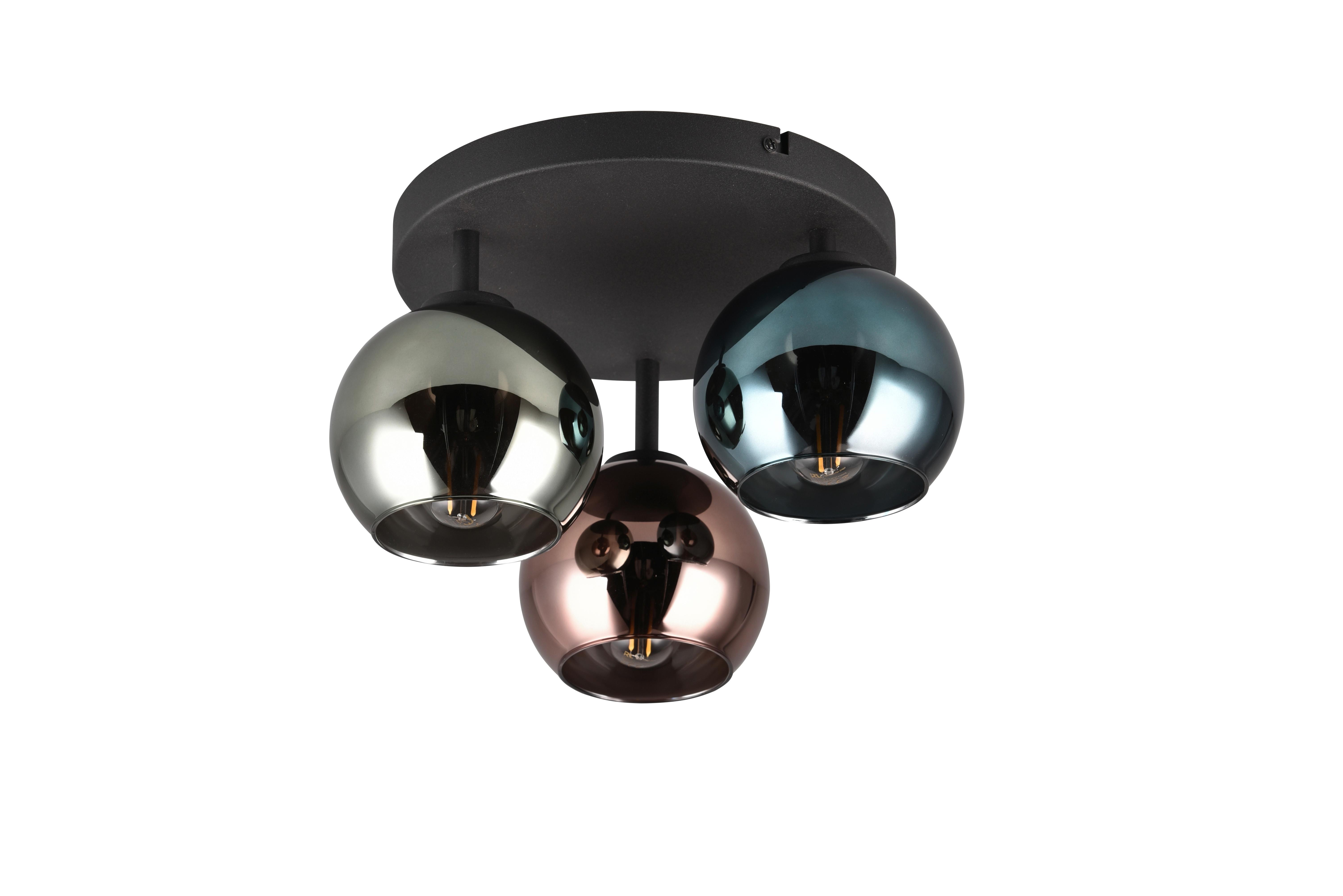 Deckenleuchte R61303017 Sheldon - Blau/Multicolor, Design, Glas/Metall (33/20cm)