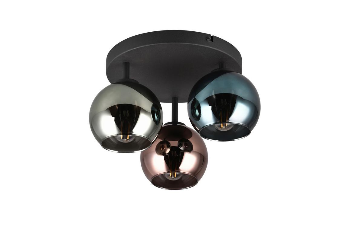Deckenleuchte R61303017 Sheldon - Blau/Multicolor, Design, Glas/Metall (33/20cm)
