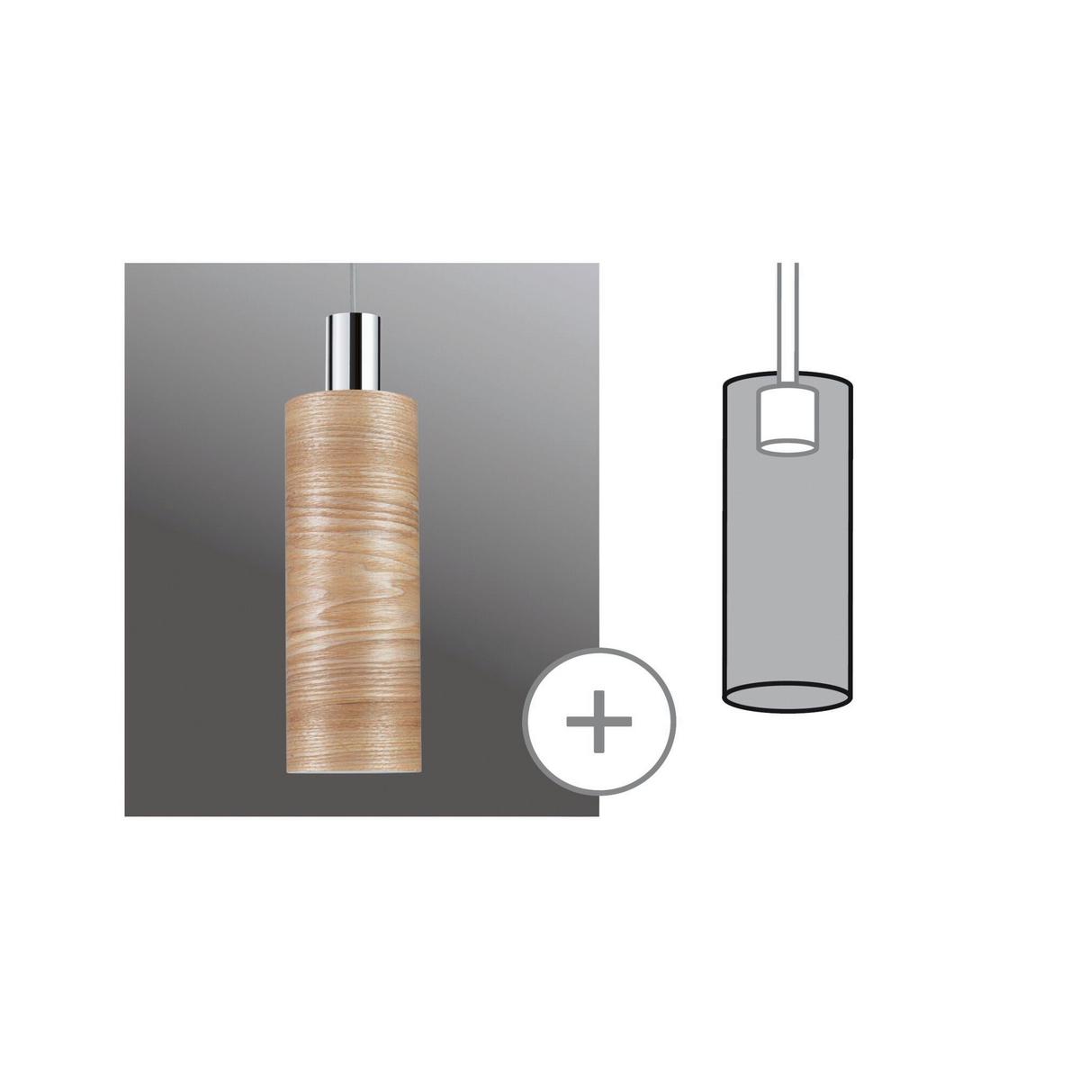 Schienensystem-Leuchtenschirm 95613 Urail Schirm Vitus - Eichefarben, Basics, Holz (11/30cm) - Paulmann