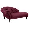 Récamiere Cupido - Rot/Schwarz, Design, Textil (216/91/103cm) - MID.YOU