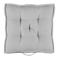 Sitzkissen Lianna - Silberfarben, MODERN, Textil (40/40/7,5cm) - Luca Bessoni