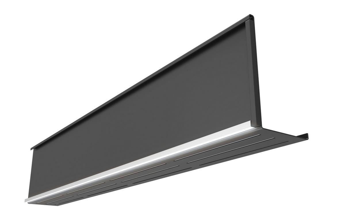 Regalelement Regbel-LED-2x105 - Schwarz, Basics, Metall (105/11/20cm) - Visiona