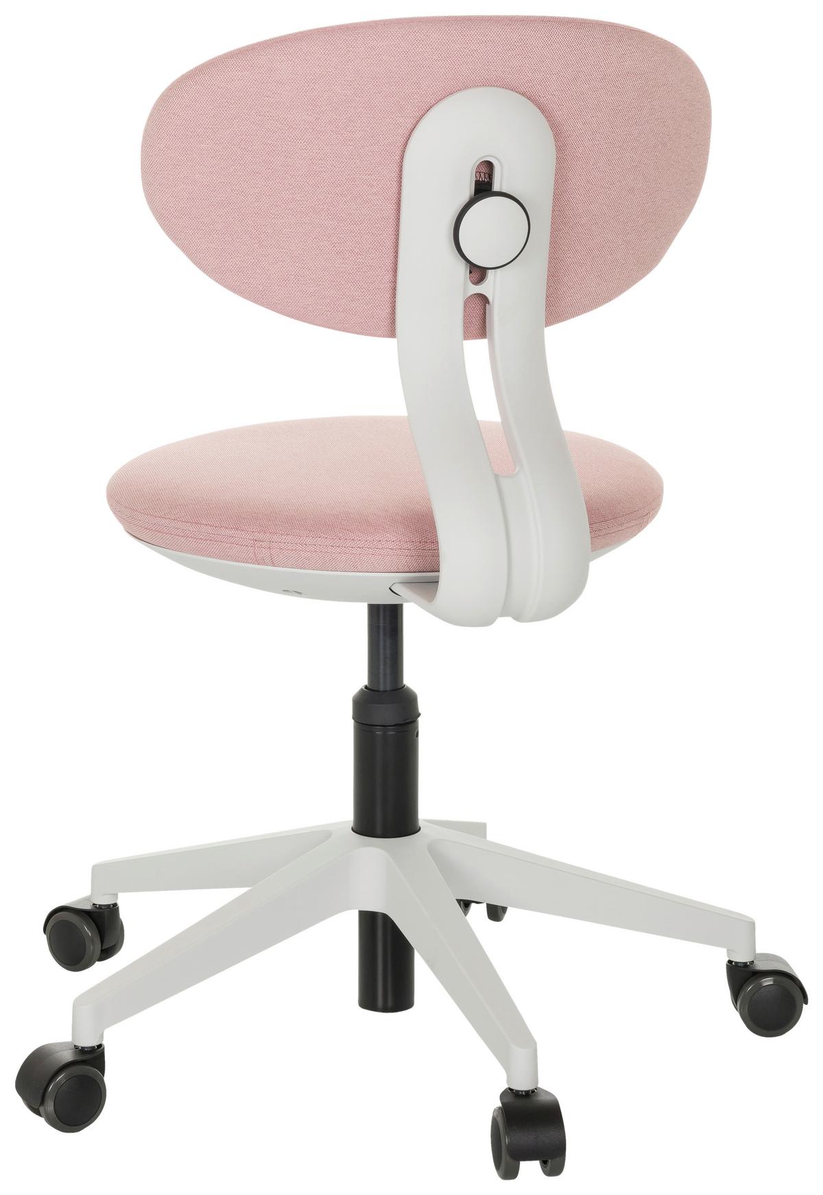 Jugenddrehstuhl Minimovo - Rosa/Weiß, Basics, Kunststoff/Textil (42/66-87/52cm) - MID.YOU