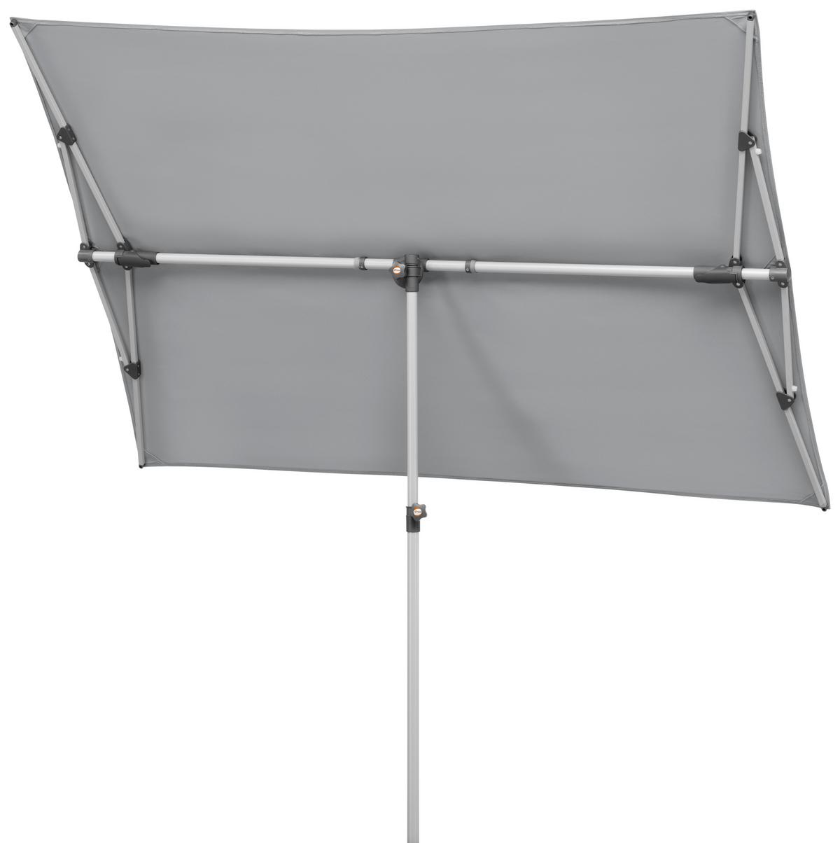 Ampelschirm Novara BxHxT: 190x188x140 cm Hellgrau - Anthrazit/Hellgrau, Basics, Textil/Metall (190/188/140cm) - Schneider