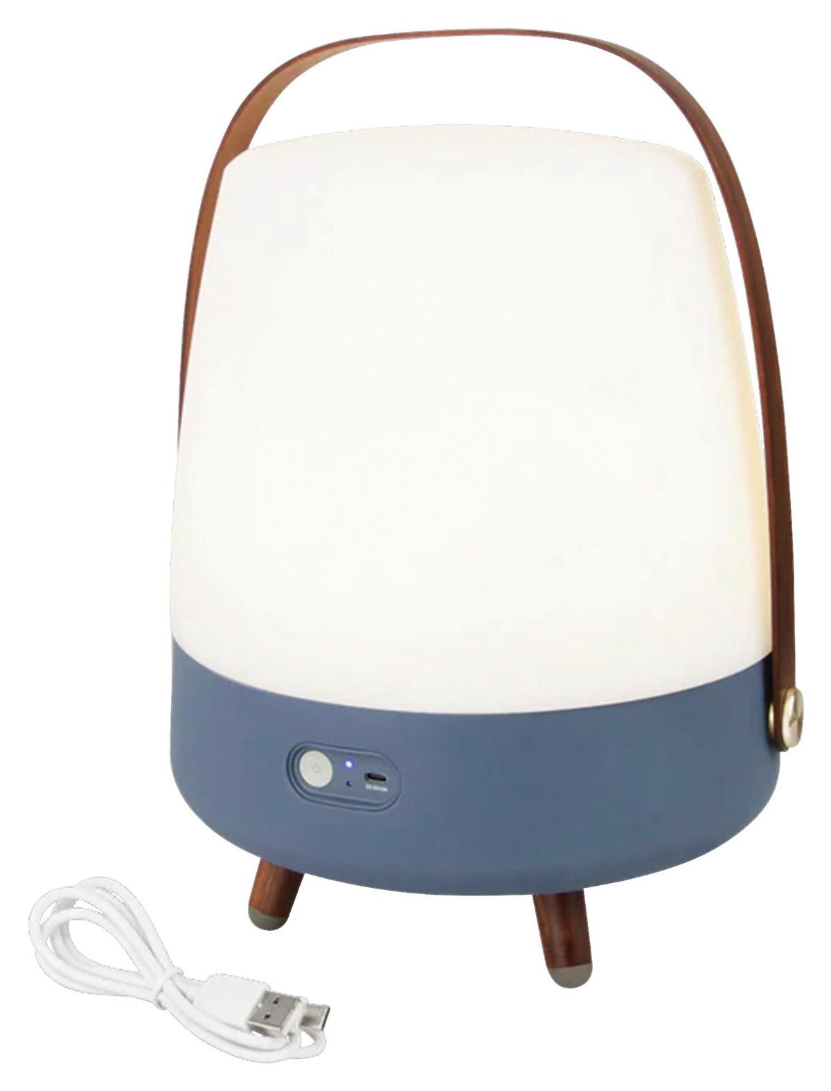 Akku-tischleuchte Kooduu Lpsblu - Blau, Design (28.9/39.7/28.3cm)