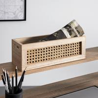 Úložný box DENIS přírodní barvy - přírodní barvy, Moderní, dřevo/kompozitní dřevo (36/12/13cm) - Bessagi Home