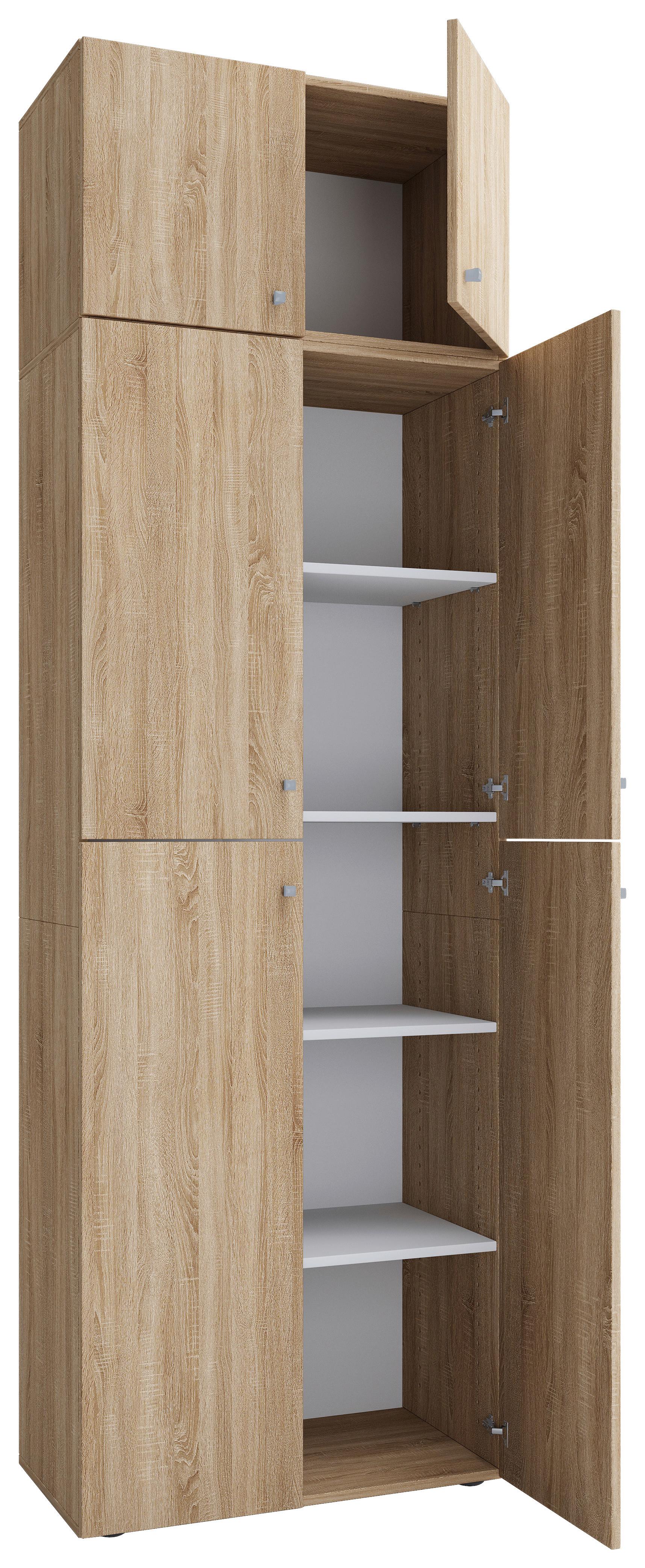 Drehtürenschrank 70 cm Lona XXL Eiche Dekor - Sonoma Eiche, MODERN, Holzwerkstoff (70/223/39cm) - MID.YOU