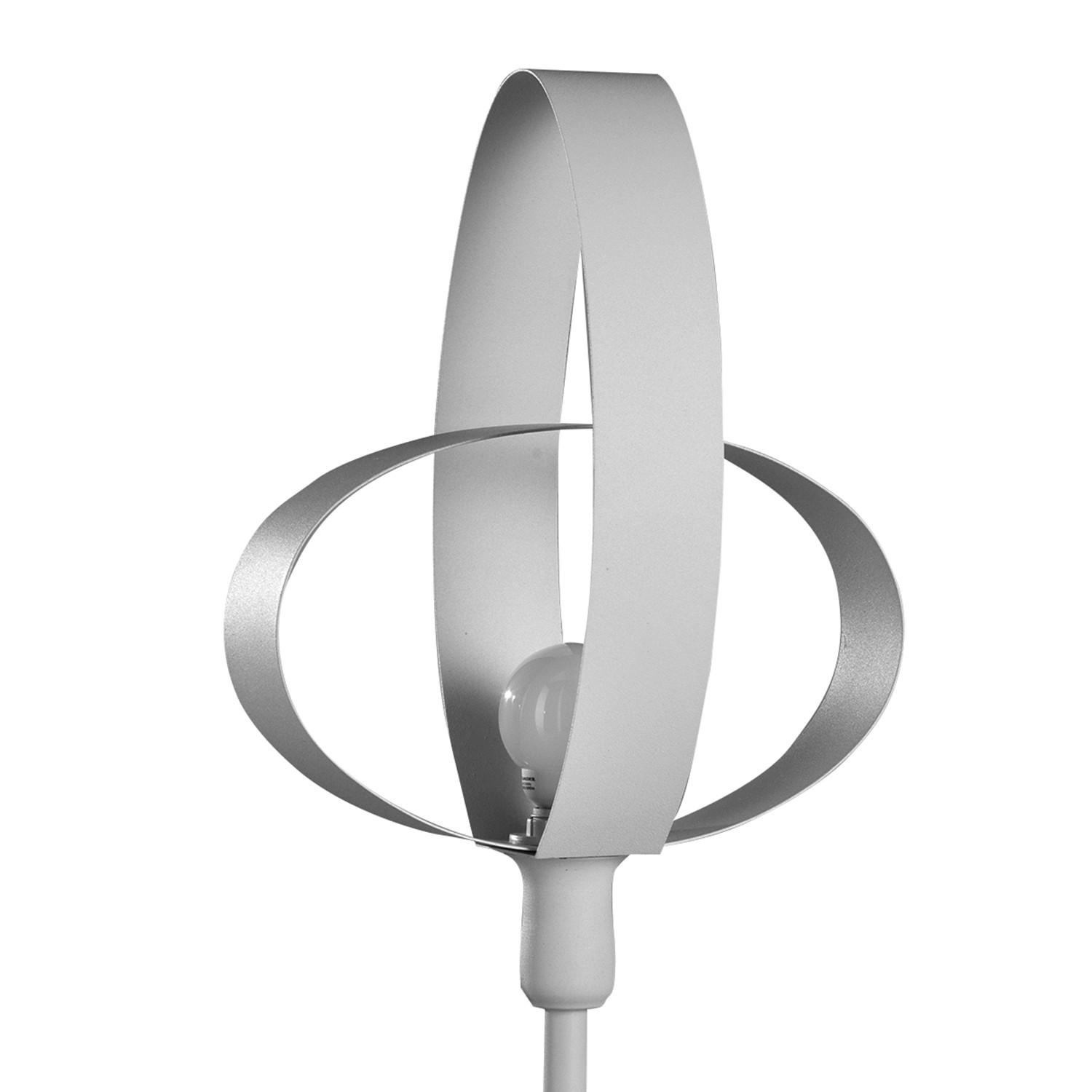 Tischleuchte 4735/Lg - Weiß, Design, Metall (25/62cm)