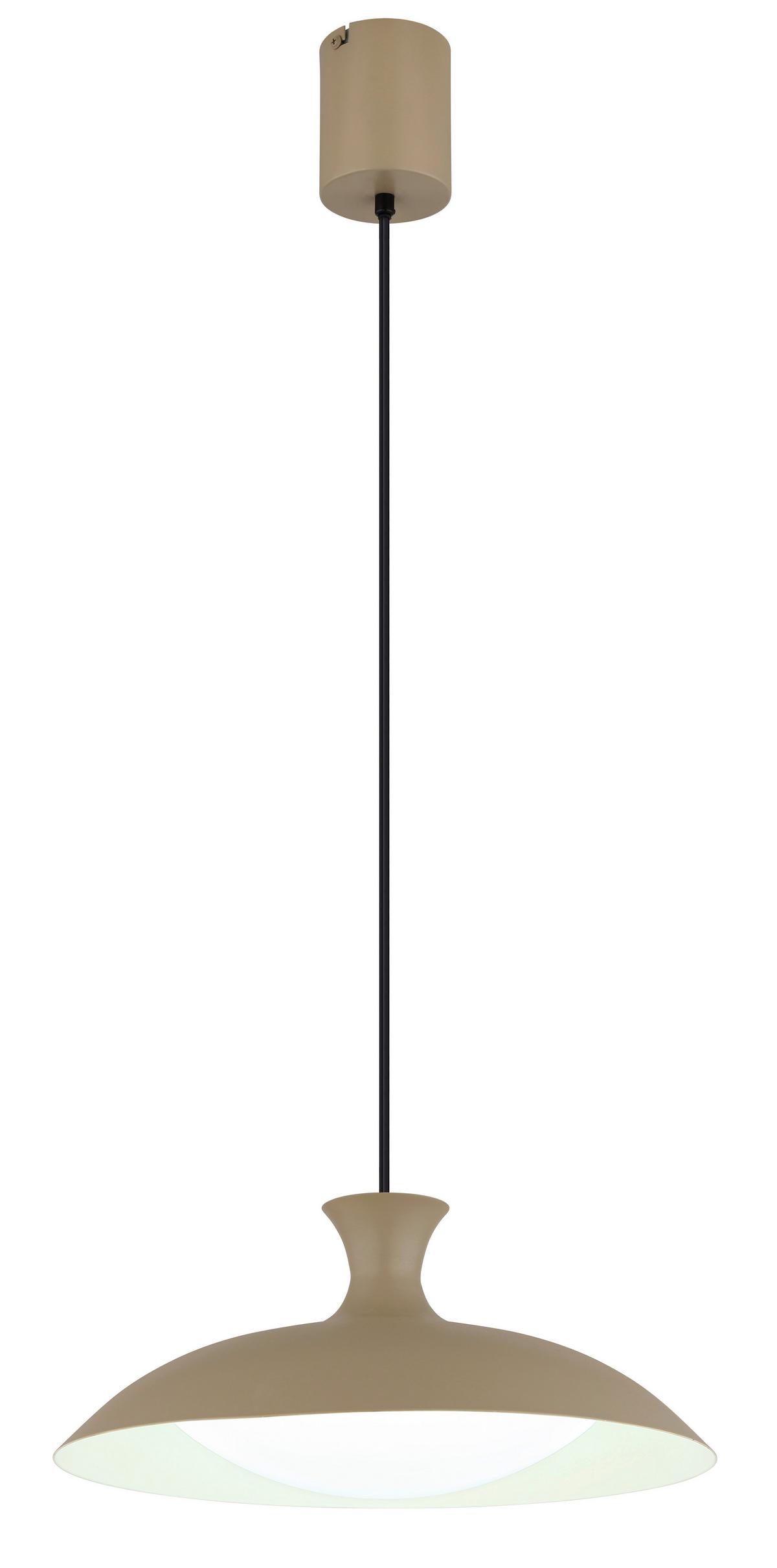 Led Függőlámpa 15781s  Rocha - fekete/opál, Konventionell, műanyag/fém (40/150cm) - Globo