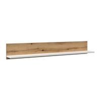 Wandboard Calabria Weiß/Eiche Dekor B: 160 cm - Eichefarben/Weiß, Trend, Holzwerkstoff (160/24/21,6cm)