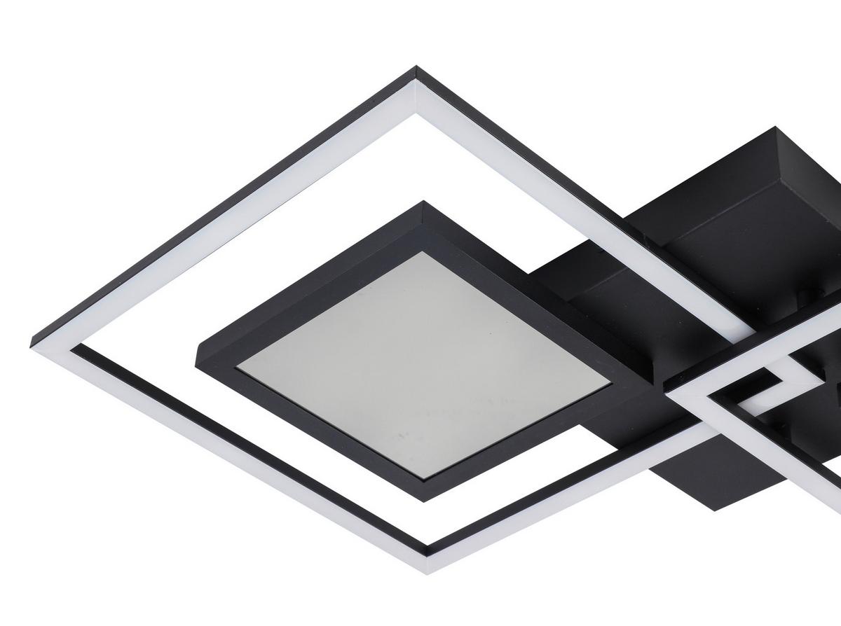 STROPNÉ LED SVIETIDLO PRECEVAL - čierna, kov/plast (41,8/75,3/6,7cm) - Premium Living