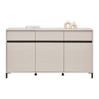 Komód Marron - kasmírszínű/fekete, Basics, faalapú anyag (157/90/40cm)