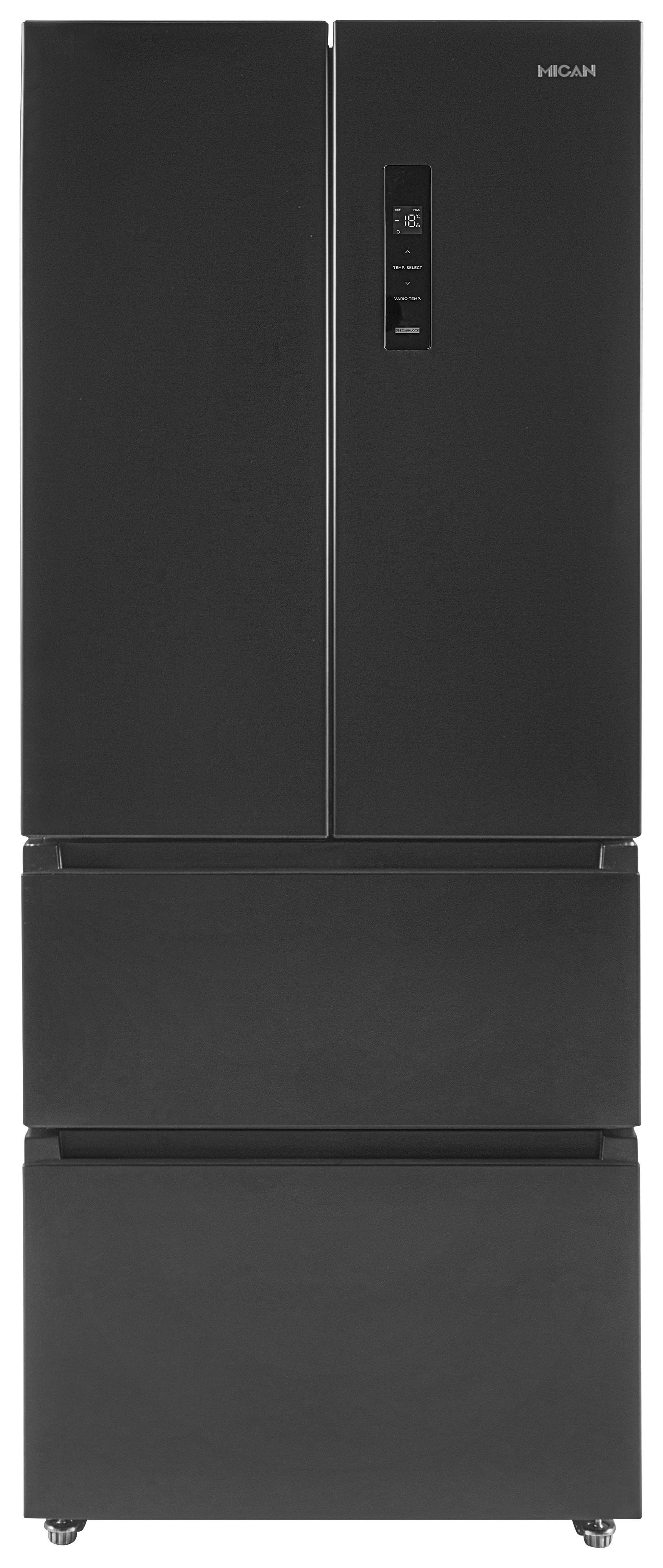 FRENCH-DOOR SKMFDFDDID -TOP- - Schwarz, Basics, Glas/Kunststoff (70,3/178/68,6cm) - Mican