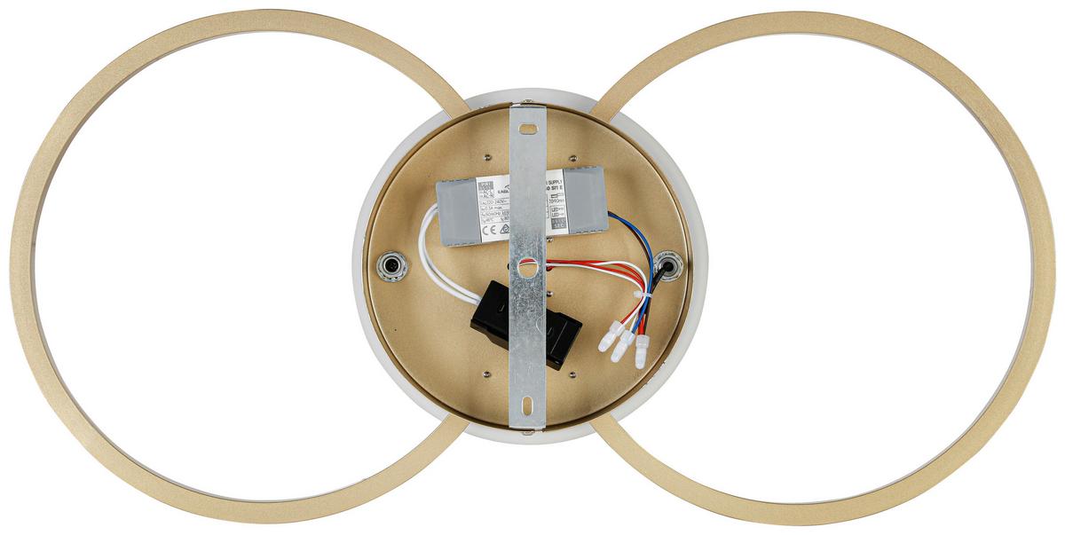 STROPNÍ LED SVÍTIDLO ALEXANDER - cappuccino/barvy chromu, Moderní, kov/plast (57,5/28,5/6cm) - Mömax