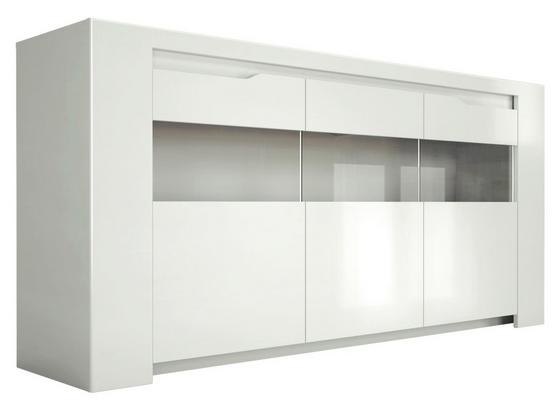 Sideboard Orlando 180cm Weiss - Weiß, MODERN, Glas/Holzwerkstoff (180/85,2/41,2cm) Sideboard Orlando 180cm Weiss - Weiß, MODERN, Glas/Holzwerkstoff (180/85,2/41,2cm)