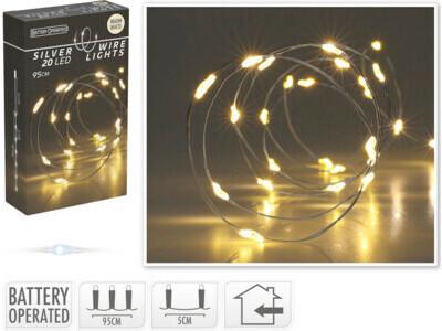 Led Fényfüzér Kb. 200cm - műanyag (95cm)