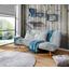 Schlafsofa Patchwork - Grau/Hellblau, MODERN, Holz/Textil (185/80/91cm) - Ombra Schlafsofa Patchwork - Grau/Hellblau, MODERN, Holz/Textil (185/80/91cm) - Ombra