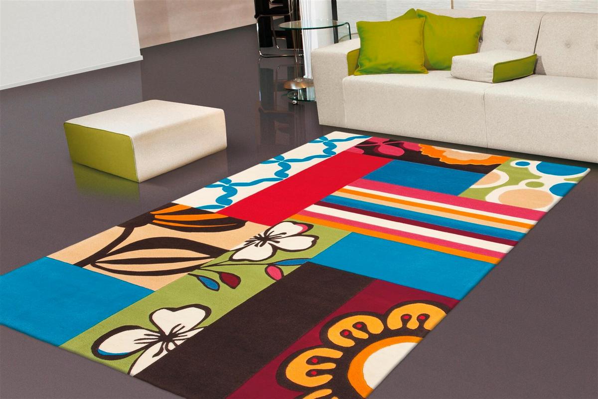 Webteppich Mutlicolor Joy 140x200 cm - Multicolor, Basics, Textil (140/200cm) - Kayoom