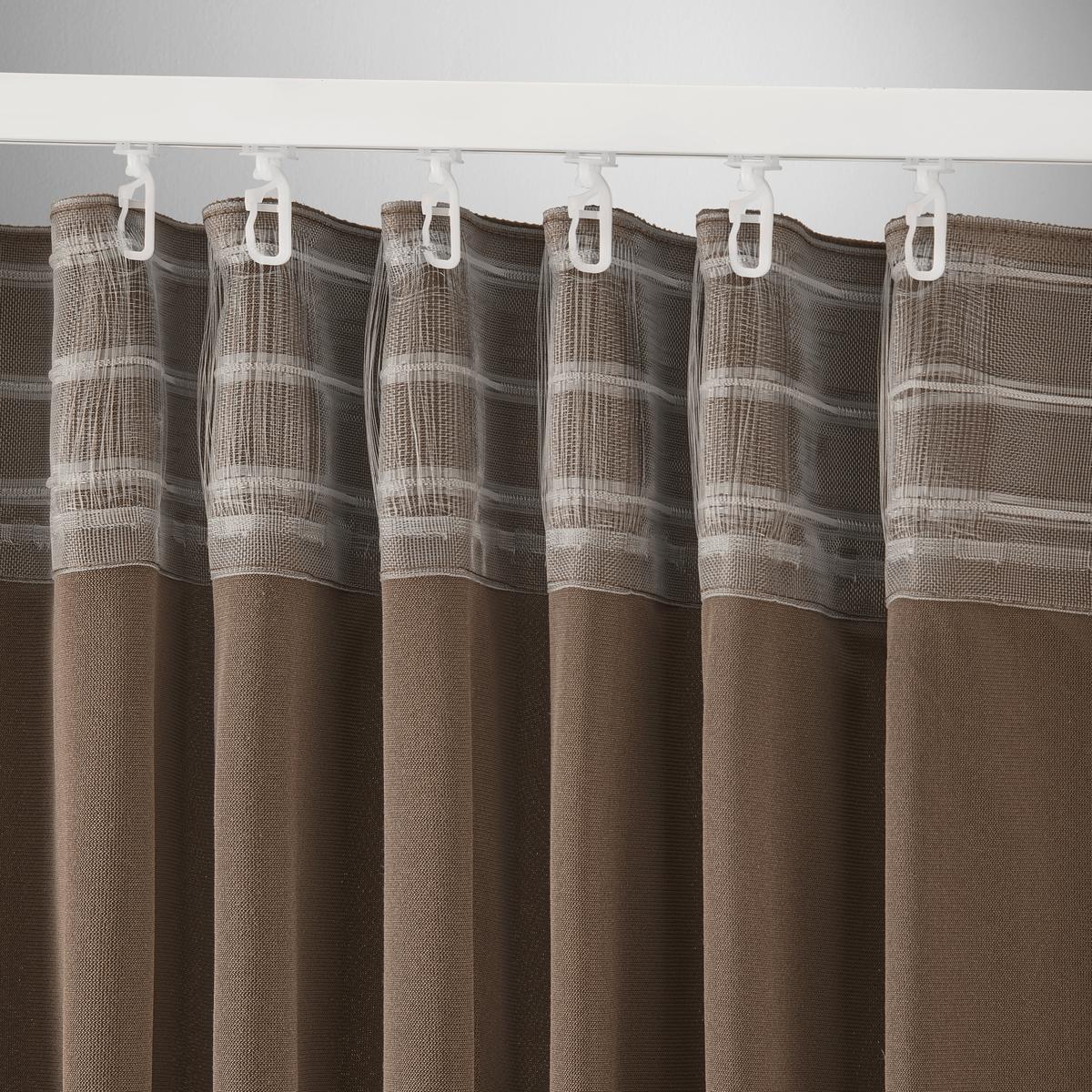 HOTOVÝ ZÁVĚS BIANCA - hnědá, Konvenční, textil (140/245cm) - Modern Living