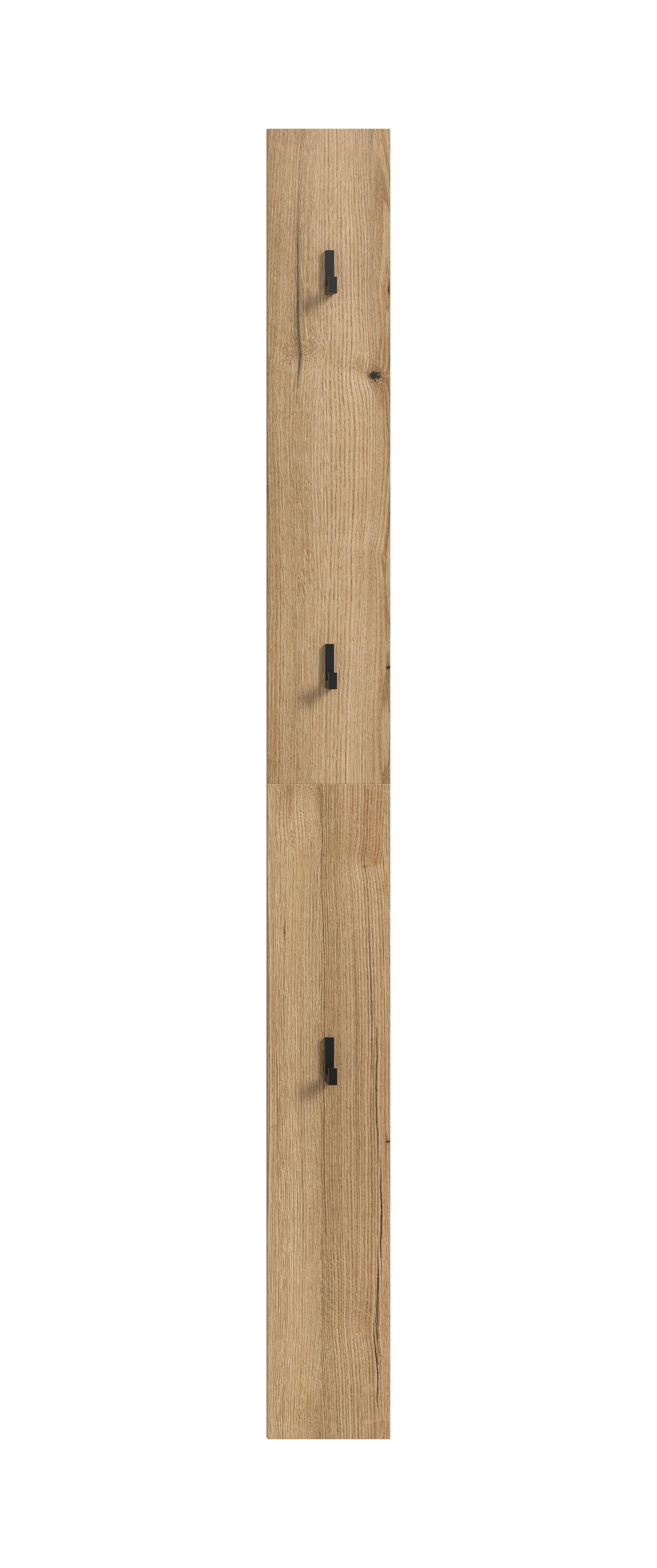 Garderobenpaneel Naro Eiche dunkel Dekor B: 2cm - Eiche dunkel, Design, Holzwerkstoff (2/160/2cm) - Livetastic