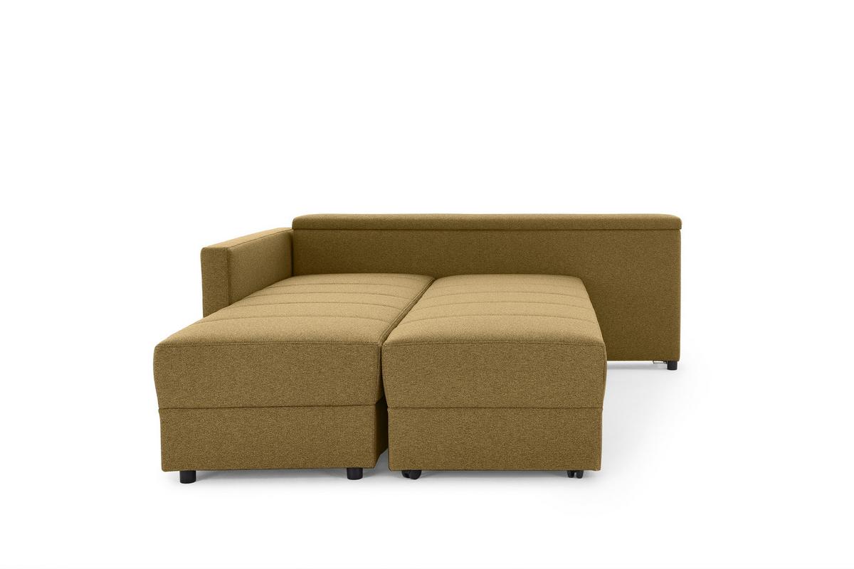 Ecksofa Looks Iii - Messingfarben/Schwarz, Design, Textil (287/229cm) - LOOKS by W.Joop