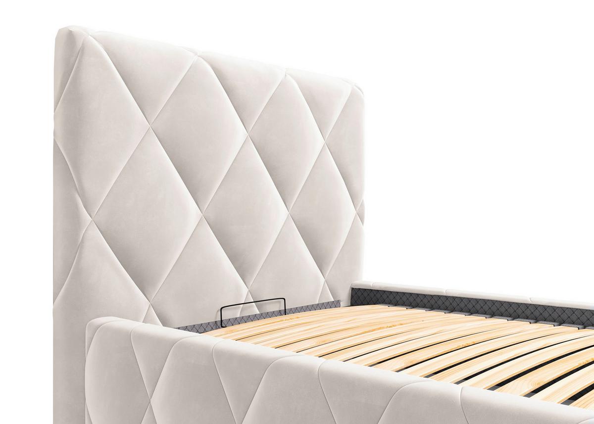 Polsterbett Trivio 100x200 Cm Creme - Creme, MODERN, Holz/Holzwerkstoff (100/200cm) - MID.YOU