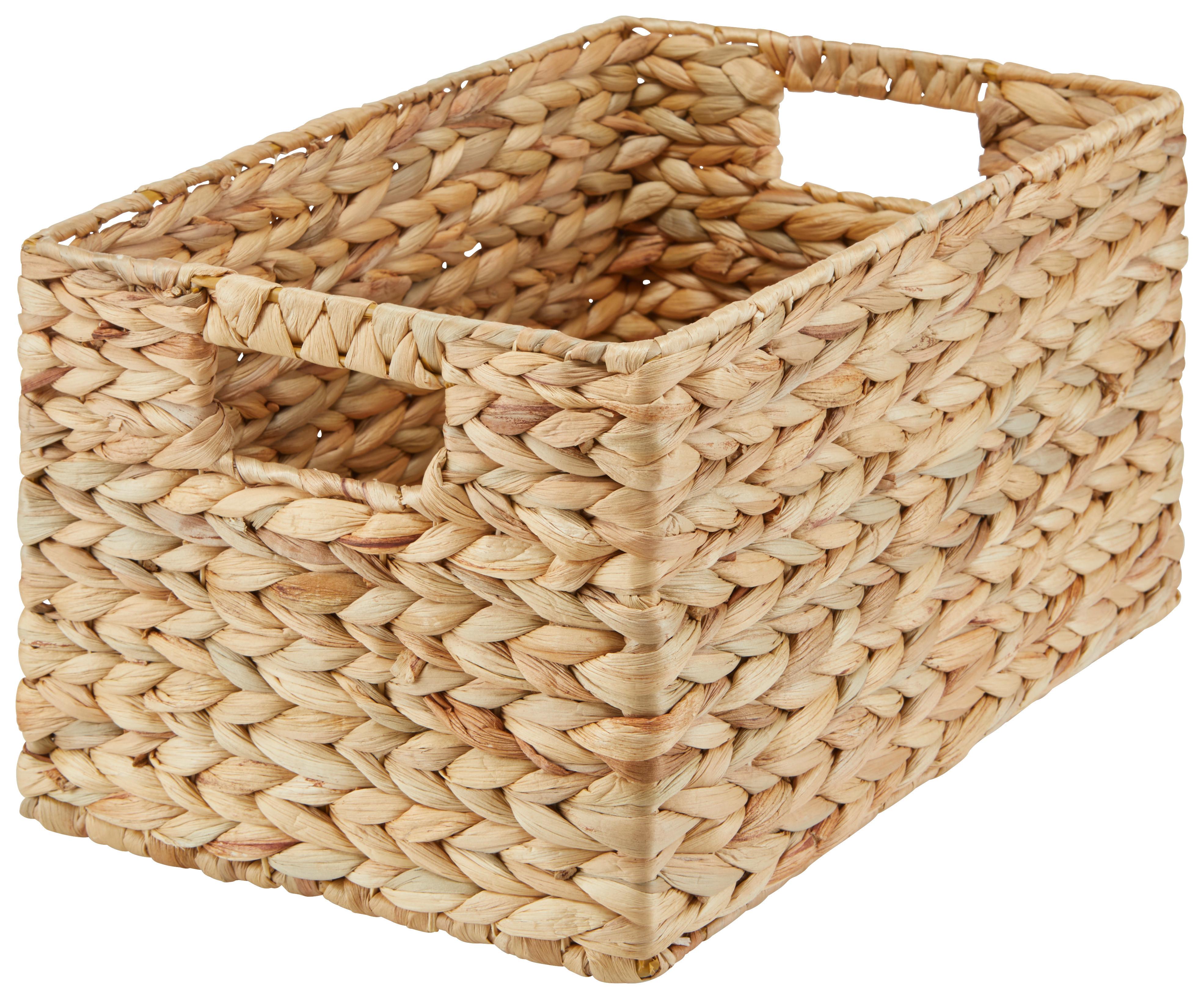 REGALKORB BIRGIT -M - Hellbraun, Basics, Naturmaterialien/Metall (37/25/21cm) - James Wood