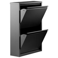 Schuhkipper Karl Schwarz 2 Klappen B: 50 cm - Schwarz, Basics, Metall (50/70/13cm)