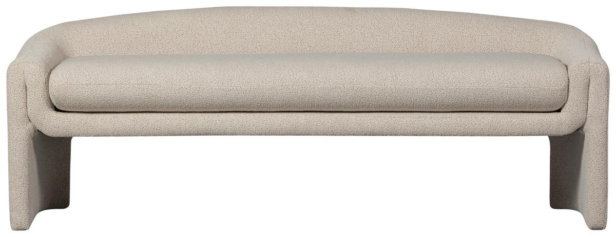 Sitzbank Zone Beige B: 160 cm - Beige, Design, Textil (160/60/52cm) - Livetastic