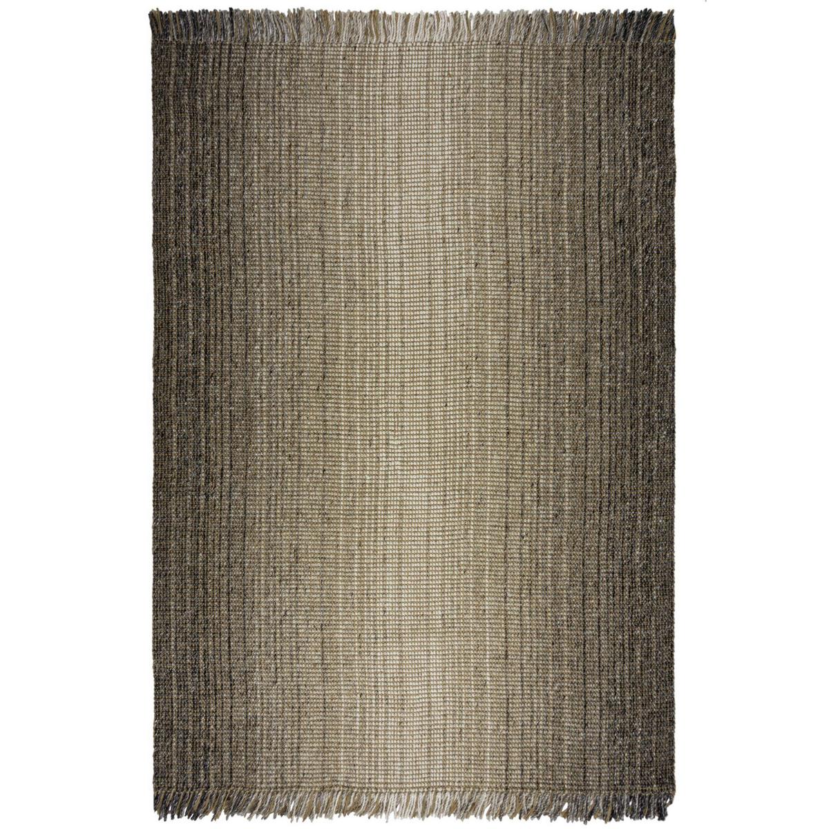 Handwebteppich Ombre - Grau, KONVENTIONELL, Textil (60/110cm)