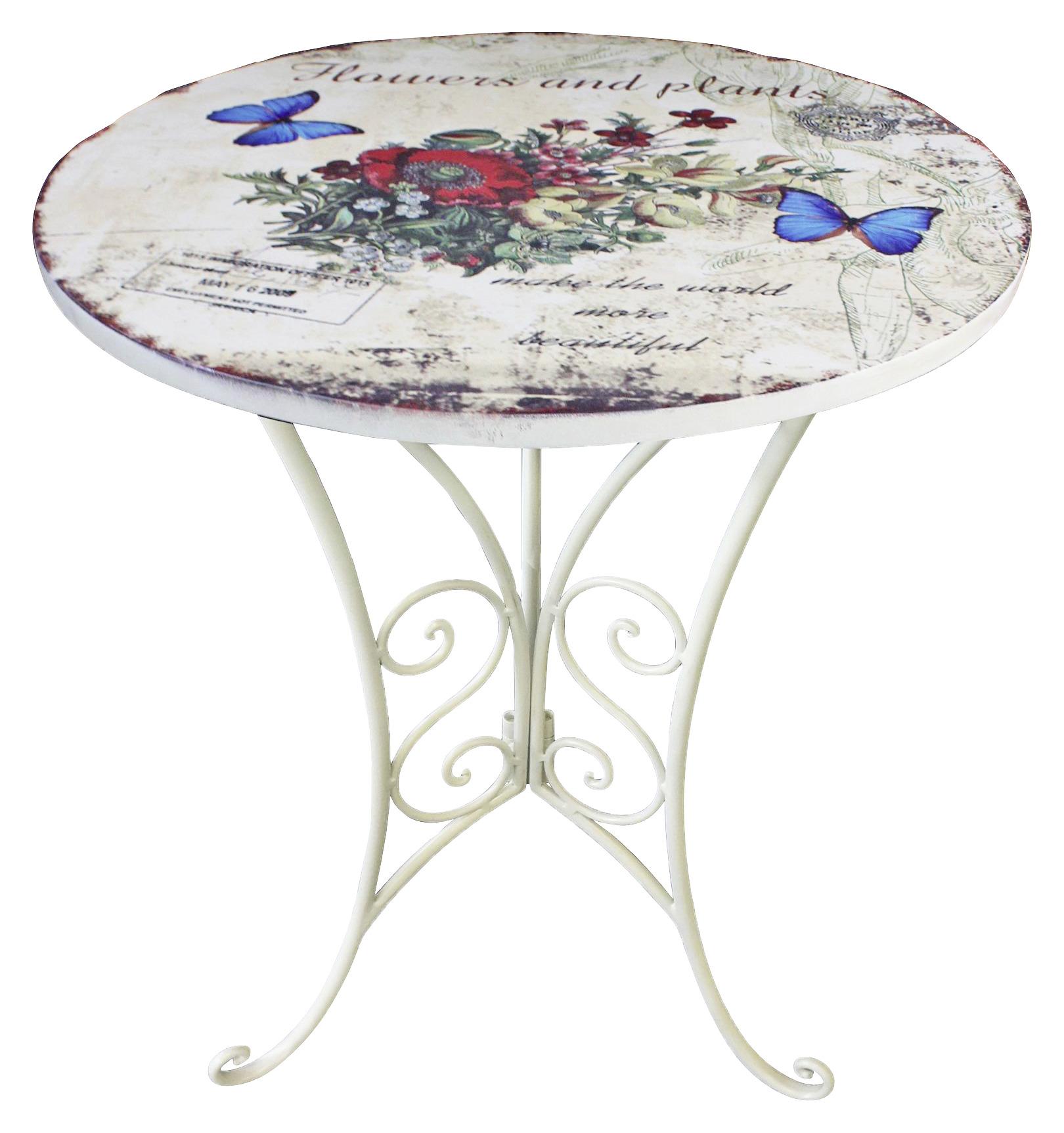 Gartenbeistelltisch FLORAL aus Eisen