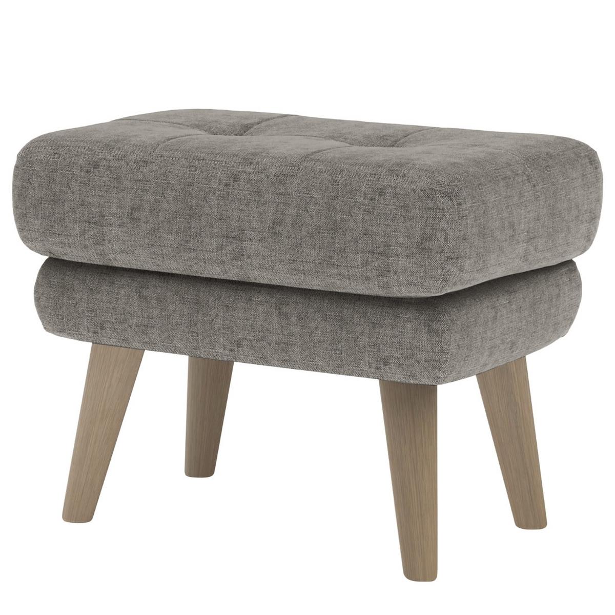 Sesselset Henry Dunkelgrau B: 91 cm - Eichefarben/Dunkelgrau, KONVENTIONELL, Textil (91/104/94cm) - Trendmanufaktur