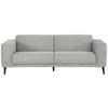3-Sitzer-Sofa Oslo Hellgrau B: 218 cm - Hellgrau/Schwarz, Design, Textil (218/77/93cm) - MID.YOU