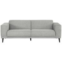 3-sitzer-sofa Oslo Hellgrau B: 218 Cm - Hellgrau/Schwarz, Design, Textil (218/77/93cm) - MID.YOU