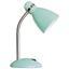 Lampa Stolní Elif - šedá/mátově zelená, Romantický / Rustikální, kov (35cm)
