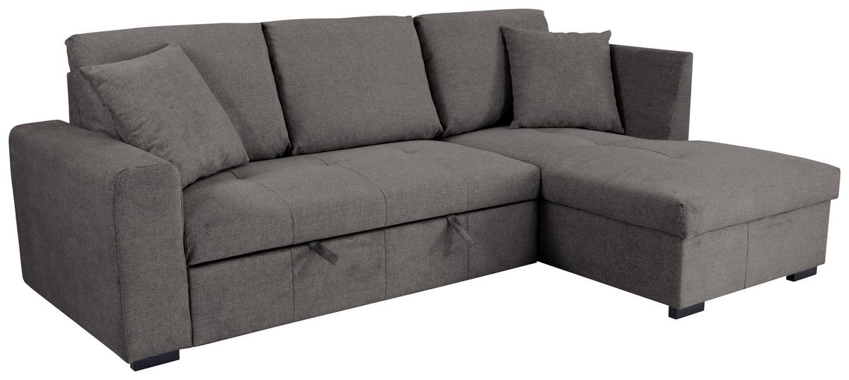 Ecksofa Lukas Dunkelgrau S: 239x158 Cm - Dunkelgrau, Trend, Textil (239/158cm)