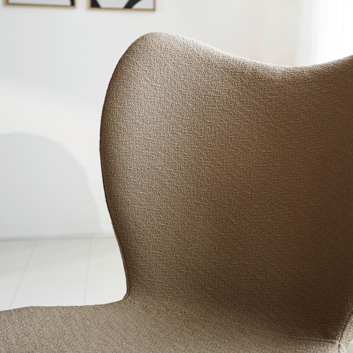 Stuhl-Set Caen Taupe B: 50 cm - Taupe/Schwarz, MODERN, Textil/Metall (50/88,5/42cm) - MID.YOU
