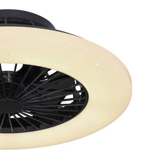 Mennyezeti Ventilátor 03628b - fekete/opál, Basics, műanyag/fém (52,5/17,5cm) - Globo